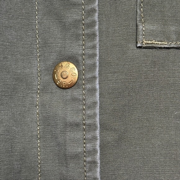 Levi Strauss Co Utility Jacket Olive Green Button Front Drawstring Waist Wmn S - Picture 5 of 11